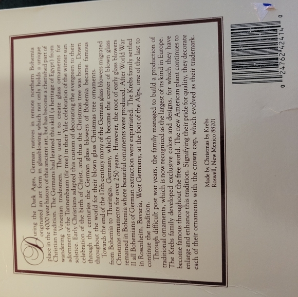 Vintage Christmas ornaments by Krebs  Germany - Picture 3 of 5